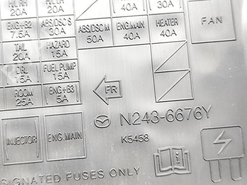 Fuse box MAZDA MX-5 IV (ND__) 2.0 (ND2E, ND6E) | BP37402698E1 - Image 8