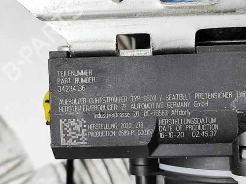 Front left seatbelt BMW X3 (G01, F97, G08) xDrive 20 d | BP33395755I26 - Image 8