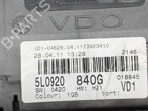 Instrument cluster SKODA YETI (5L) 1.2 TSI | BP16076981C47 