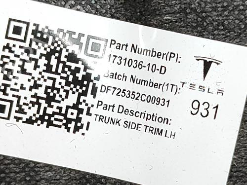 Boot lining TESLA MODEL 3 (5YJ3) EV | BP38162039I3 - Image 6
