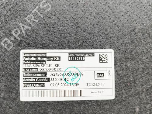 Boot lining MERCEDES-BENZ EQA (H243) EQA 250+ (243.702) | BP31528917I3 