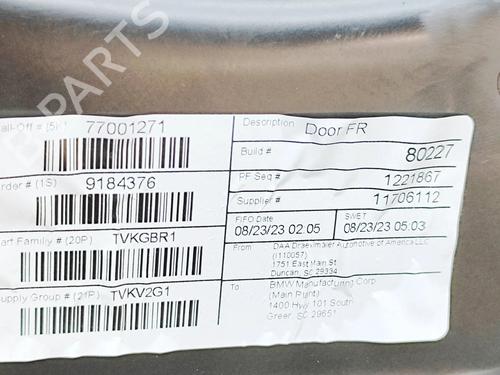 Front right panel BMW X6 (G06, F96) xDrive 30 d Mild-Hybrid | BP39160368C59 - Image 6