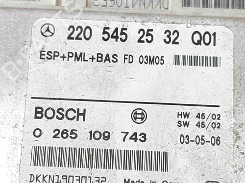Electronic module MERCEDES-BENZ S-CLASS (W220, V220) S 500 4-matic (220.084, 220.184) | BP29373487M83 