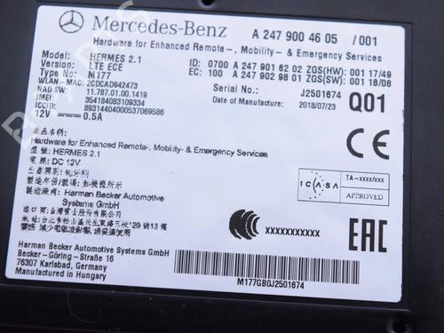 Electronic module MERCEDES-BENZ A-CLASS (W177) A 200 (177.087) | BP33366744M83 - Image 5