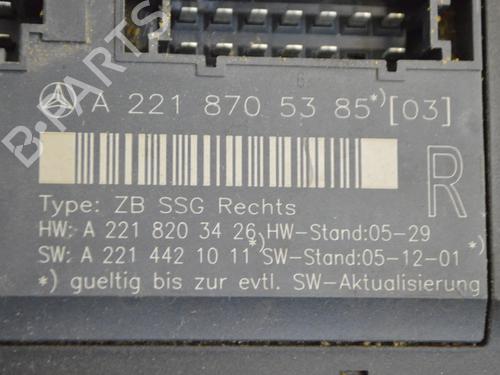 Electronic module MERCEDES-BENZ S-CLASS (W221, V221) S 500 (221.071, 221.171) | BP33344534M83 - Image 9