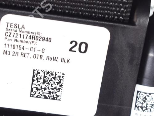 Rear left seatbelt TESLA MODEL 3 (5YJ3) EV AWD | BP27758907I29 - Image 7