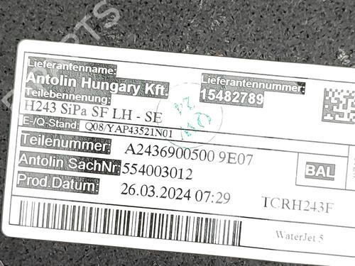 Boot lining MERCEDES-BENZ EQA (H243) EQA 250+ (243.702) | BP36533766I3 - Image 7
