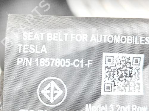 Rear left seatbelt TESLA MODEL 3 (5YJ3) EV | BP38162490I29 - Image 10