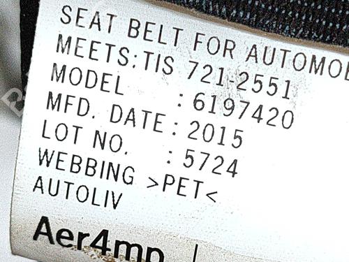 Front right seatbelt ISUZU D-MAX II (TFR, TFS) 2.5 CRDi 4x4 (TFS86J) | BP28431089I25  - Image 7