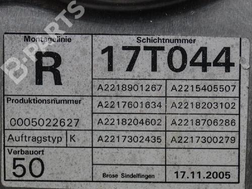 Used Rear right window mechanism MERCEDES-BENZ S-CLASS (W221, V221) S 320 CDI (211 hp) 6722426