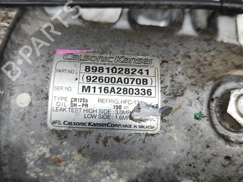 AC compressor ISUZU D-MAX II (TFR, TFS) 2.5 CRDi 4x4 (TFS86J) | BP33385601M34  - Image 6