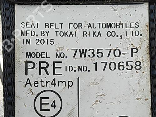 Front right seatbelt TOYOTA PRIUS (_W3_) 1.8 Hybrid (ZVW30) | BP28956218I25 