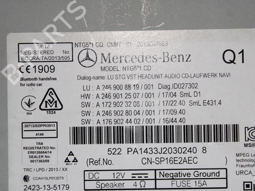 Electronic module MERCEDES-BENZ A-CLASS (W176) A 160 (176.041) | BP29920814M83 