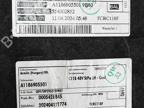 Boot lining MERCEDES-BENZ CLA (C118) CLA 200 (118.387) | BP27784058I3  - Image 6