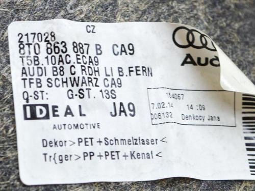 Boot lining AUDI A5 (8T3) 1.8 TFSI | BP14644000I3 