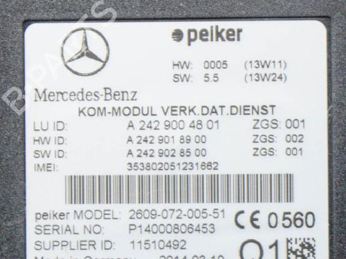 Electronic module MERCEDES-BENZ E-CLASS (W212) E 220 CDI | BP6765543M83 