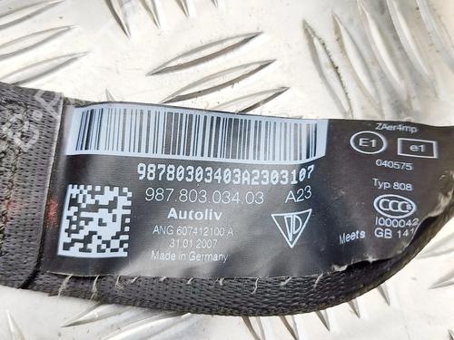 Front right seatbelt PORSCHE BOXSTER (987) S 3.4 | BP33393905I25  - Image 7