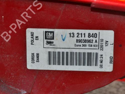 Left taillight OPEL CORSA D (S07) 1.2 (L08, L68) | BP7736257C34 