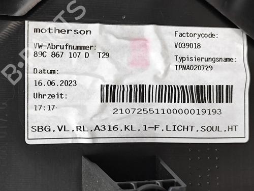 Front left panel AUDI Q4 E-TRON Sportback (F4N) 40 | BP38540064C58  - Image 8