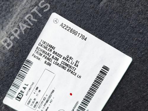 Boot lining MERCEDES-BENZ S-CLASS (W222, V222, X222) S 350 d (222.020, 222.120) | BP30492872I3