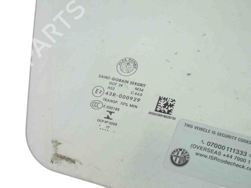 Front right door window ALFA ROMEO STELVIO (949_) 2.0 Q4 (949.AXA2A) | BP30243709C19 