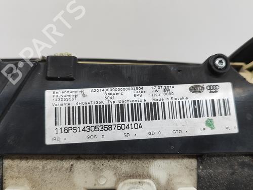 Interior roof light AUDI A8 D4 (4H2, 4H8, 4HC, 4HL) 3.0 TDI quattro | BP21587929I8 