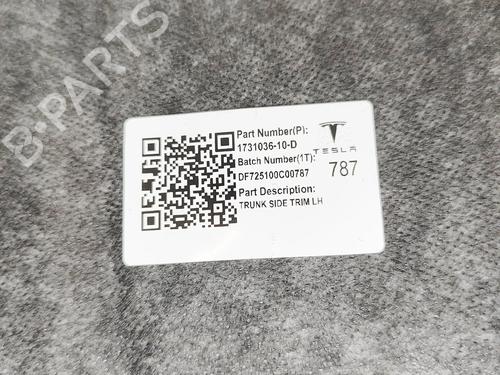 Boot lining TESLA MODEL 3 (5YJ3) EV Performance AWD | BP33697474I3 - Image 6