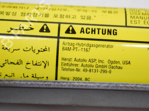Left curtain airbag HYUNDAI SONATA V (NF) 2.4 | BP14632449C11 