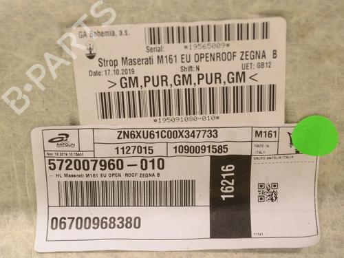 Tecto interior MASERATI LEVANTE SUV (M161) 3.0 S Q4 | BP30218535I12 