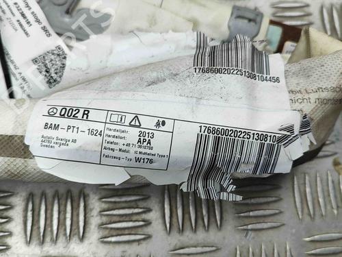 Right curtain airbag MERCEDES-BENZ A-CLASS (W176) A 180 CDI / d (176.012) | BP29283078C12 