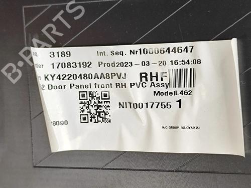 Front right panel LAND ROVER DISCOVERY V (L462) D300 MHEV 4x4 | BP32458968C59