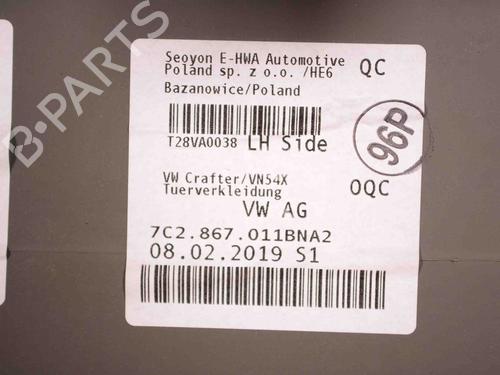 Bekleding voor links VW CRAFTER Platform/Chassis (SZ_) 2.0 TDI FWD (SZB, SZC, SZH, SZI, SZJ, SZK, SZO, SZP, SZS... | BP30215847C58