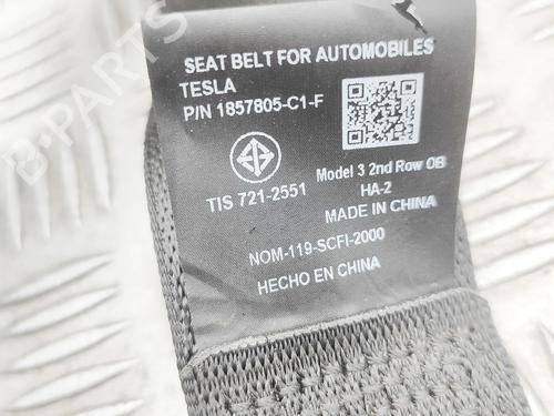 Rear left seatbelt TESLA MODEL 3 (5YJ3) EV | BP37445321I29 - Image 7