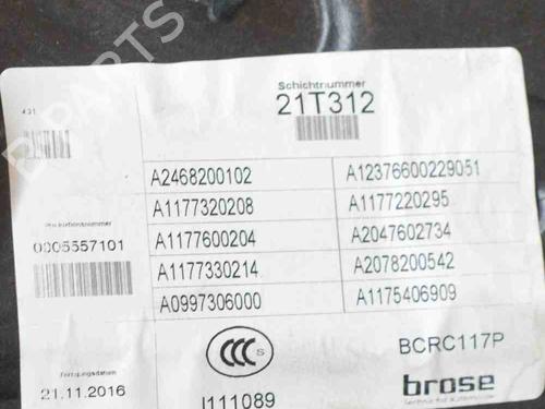 Rear right window mechanism MERCEDES-BENZ CLA Coupe (C117) AMG CLA 45 4-matic (117.352) | BP8073802C25 