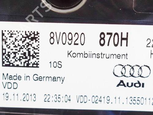 Instrument cluster AUDI A3 Convertible (8V7, 8VE) 2.0 TDI | BP6741860C47