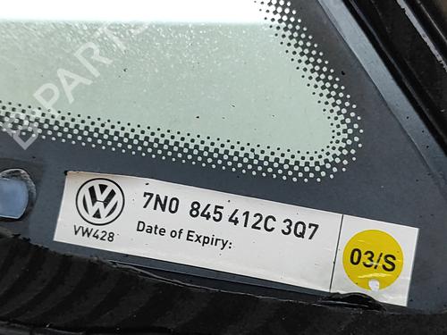 Front right quarter glass VW SHARAN (7N1, 7N2) 2.0 TDI | BP27645107C112 