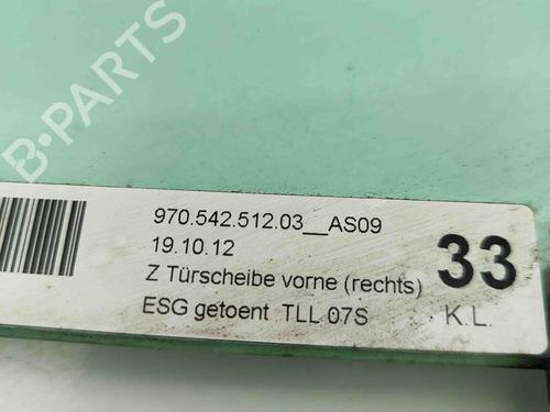 Front right door window PORSCHE PANAMERA (970) 3.0 D | BP29487102C19 