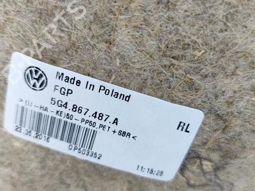 Rear left panel VW GOLF VII (5G1, BQ1, BE1, BE2) e-Golf | BP25883801C60 