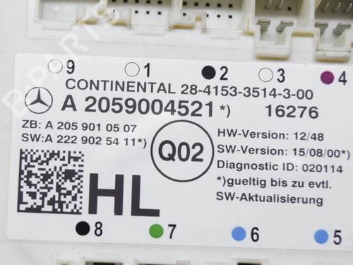 Electronic module MERCEDES-BENZ C-CLASS (W205) C 220 BlueTEC / d (205.002, 205.004) | BP7082653M83 
