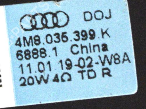 Speaker AUDI Q8 (4MN, 4MT) 45 TDI quattro | BP33349064E2 - Image 6