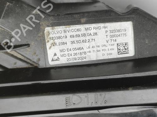 Right headlight VOLVO V60 II (225) B6 Mild-Hybrid AWD | BP32756067C29  - Image 8