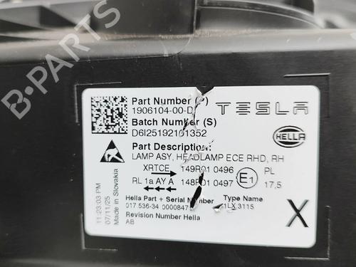 Right headlight TESLA MODEL Y (5YJY) EV | BP33465076C29 - Image 13