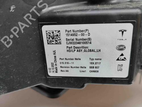 Left headlight TESLA MODEL 3 (5YJ3) EV AWD | BP29510689C28 