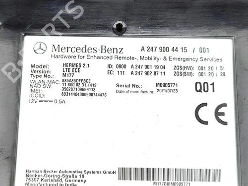 Electronic module MERCEDES-BENZ A-CLASS (W177) AMG A 35 4-matic (177.051) | BP38755986M83 - Image 6