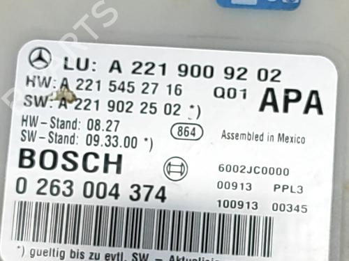 Electronic module MERCEDES-BENZ S-CLASS Coupe (C216) CL 500 4-matic (216.394) | BP27456355M83  - Image 6