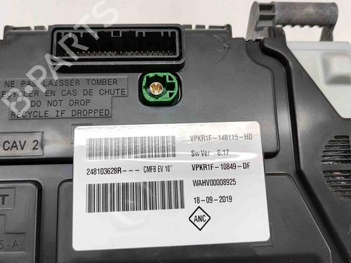 Instrument cluster RENAULT ZOE (BFM_) ZOE | BP19283524C47