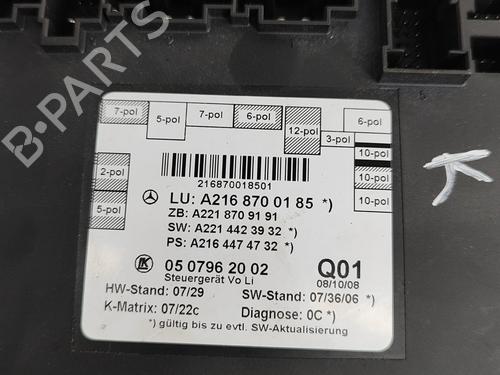 Electronic module MERCEDES-BENZ S-CLASS Coupe (C216) CL 500 (216.371) | BP24583122M83 