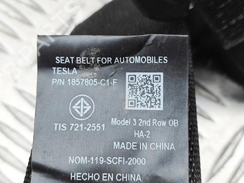 Rear right seatbelt TESLA MODEL 3 (5YJ3) EV | BP33697644I28 - Image 8