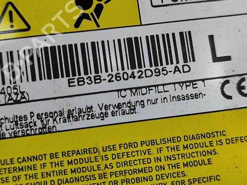 Left curtain airbag FORD RANGER (TKE) 3.2 TDCi 4x4 | BP27576926C11 