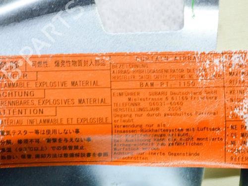 Left curtain airbag SUBARU FORESTER (SH_) 2.0 D AWD (SHH, SHD, SHN) | BP14624128C11 